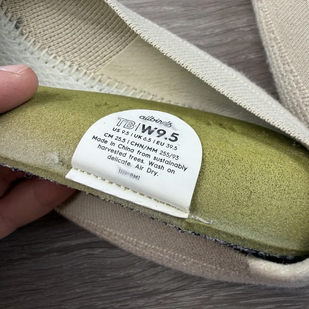 All Birds Women's Tree Breezers Slip On Ballet Flats Beige Size 9.5